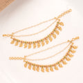 Traditional Mango Design Layer Pearl Drops Golden Mattal