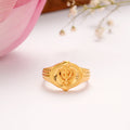 Gold Plated Khanda Silver Ring for Men