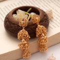 Trendy Triple Layer Dome Design Golden Jhumkas
