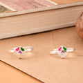 Classic Enamel Silver Toe Ring