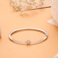 Minimal Crown Design Silver Bracelet
