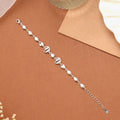 Heart-Shaped Charms Silver Women’s Bracelet