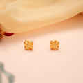 Elegant Gold Intertwined Love Knot Stud