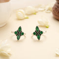 Green Marquise Elegance Silver Toe Ring