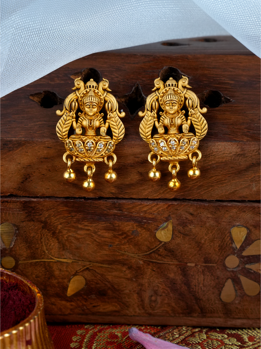 Lakshmi Heritage Temple Gold Earring