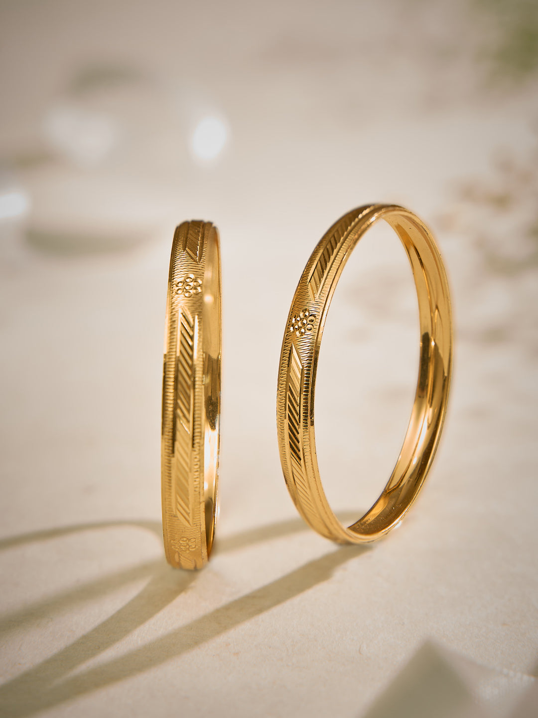 Golden Grace Line Bangle