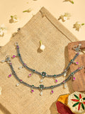 Pink Drop Antique Anklet