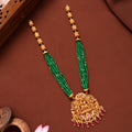 Nagas Ram Seetha Green Beads Gold Haram