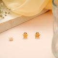 Heritage Five Petal Whirlpool Gold Studs