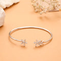Sparkling Silver Radiant Flower Kada