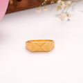 Classic X Pattern Casting Golden Ring