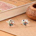 Crystal Heart Shape Fancy Silver Toe Ring