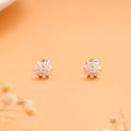 Bloom Stone Tiny Flower Silver Stud