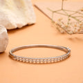 Sleek Star Design Silver Kada