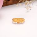 Minimal Casting Silver Golden Ring