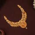 Traditional Blossom Floral Heart Design Gold Necklace