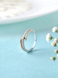 Dual Rose Gold Radiance Diamond Wrap Ring