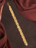Heavy Link Pattern Gold Bracelet for Men
