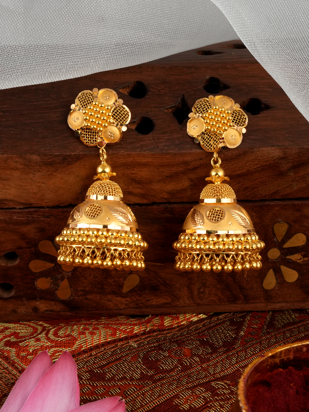 Blossom Design Gold Jimikki Kammal