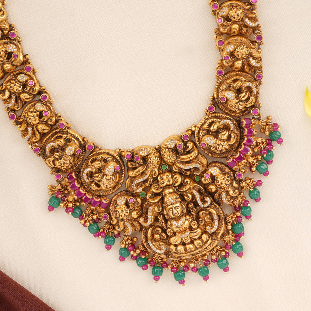 Nagas Emerald Drop Lakshmi Haram
