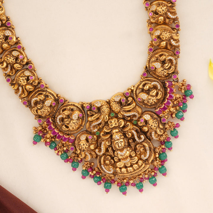 Nagas Emerald Drop Lakshmi Haram