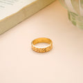 Minimal Design with Gold Band Ring