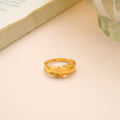 Traditional Bold Gold Band Ring