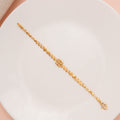Centre Geometric Pattern Gold Bracelet