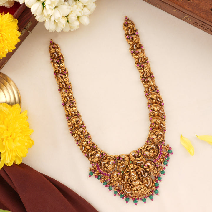 Nagas Emerald Drop Lakshmi Haram