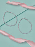 White Bling Trail Anklet