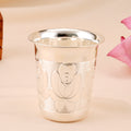 Floral Inspired Silver Glass