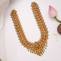Antique Triple Layer Lakshmi Drops Golden Haram