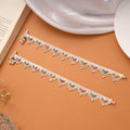 Dazzling Chain Design Colourful Enamel Silver Anklets