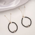 Beautiful Butterfly Black Beads Silver Baby Anklets