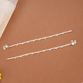 Clover Flower Enamel Beaded Silver Anklets