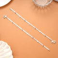 Classic Beads Enamel Silver Anklet