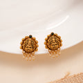 Antique Golden Lakshmi with Pearl Stud