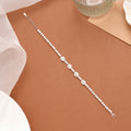 Sparkling White Stone Silver Women’s Bracelet