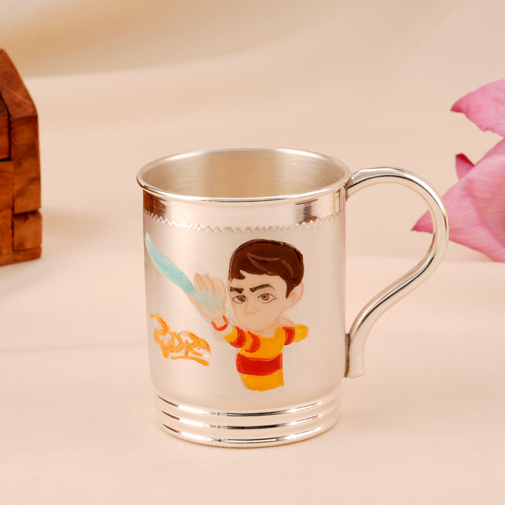 Cartoon Shiva Silver Cup