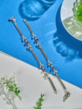 Floral Feather Path Antique Anklet