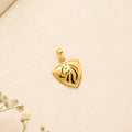 Royal Horse Head Shield Golden Pendant