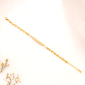 Crystal Bar Heart Link Silver Golden Bracelet