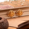 Traditional Floral Lakshmi Kundan Stud