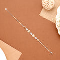 Premium Four Leaf Clover Design Silver Bracelet