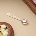 Minimalist Floral Baby Silver Spoon
