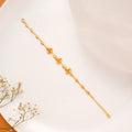Golden Bloom Charm Bracelet