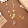 Turkey Dual Layer Golden Enamel Necklace Set