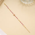 Fancy Pink and Golden Beads Bracelet