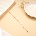 Modern Silver Beads Rose Bracelet
