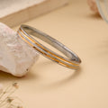 Modern Textured Two-Tone Men's Kada